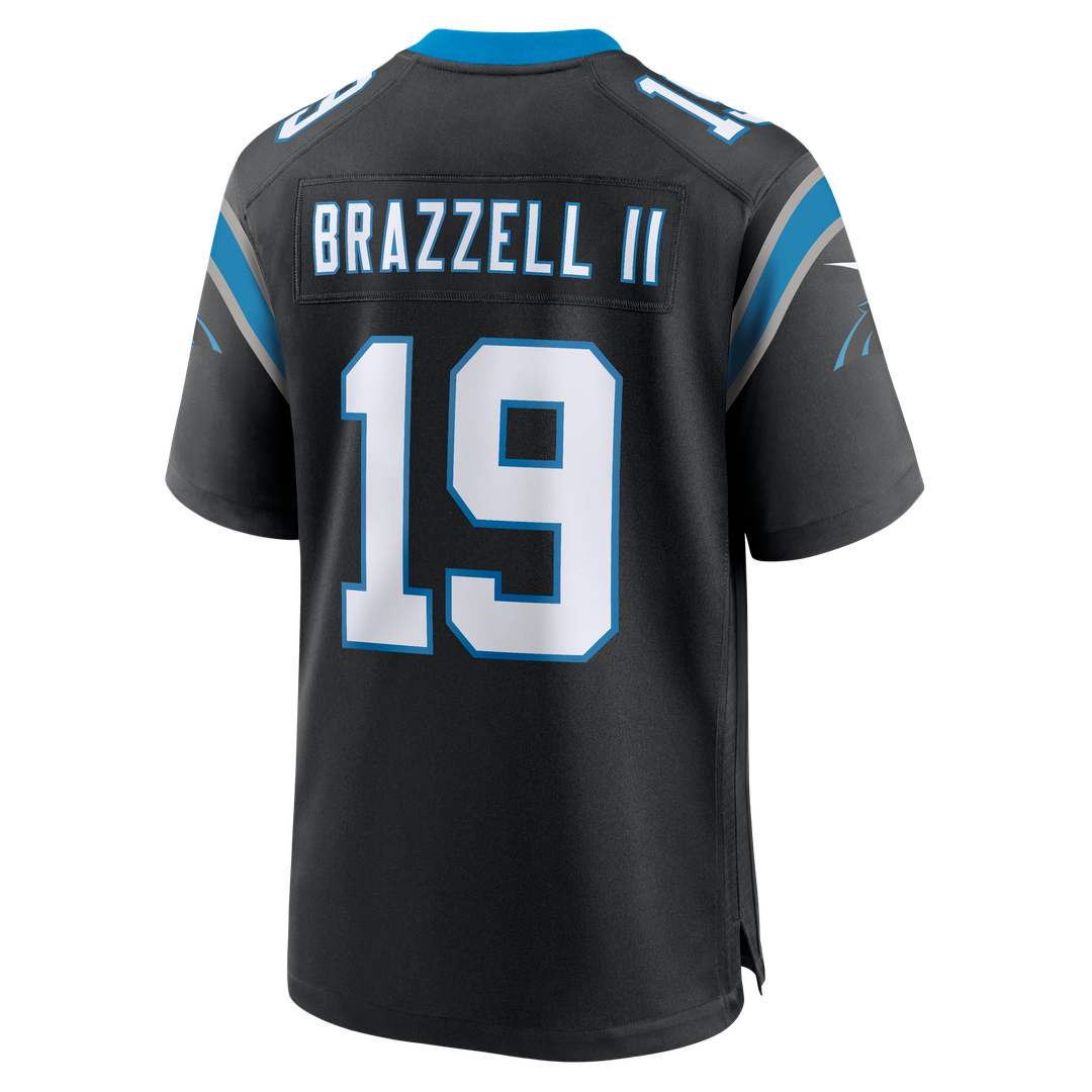Men's Carolina Panthers Chris Brazzell II Black Team Game NFL Football Jersey - view 3