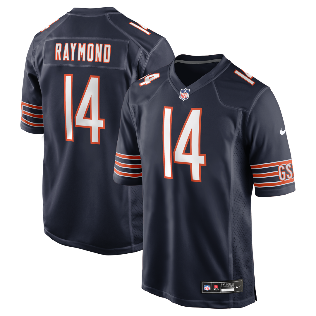 Men's Chicago Bears Kalif Raymond Navy Team Game NFL Football Jersey - view 1