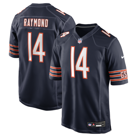 Men's Chicago Bears Kalif Raymond Navy Team Game NFL Football Jersey - view 1