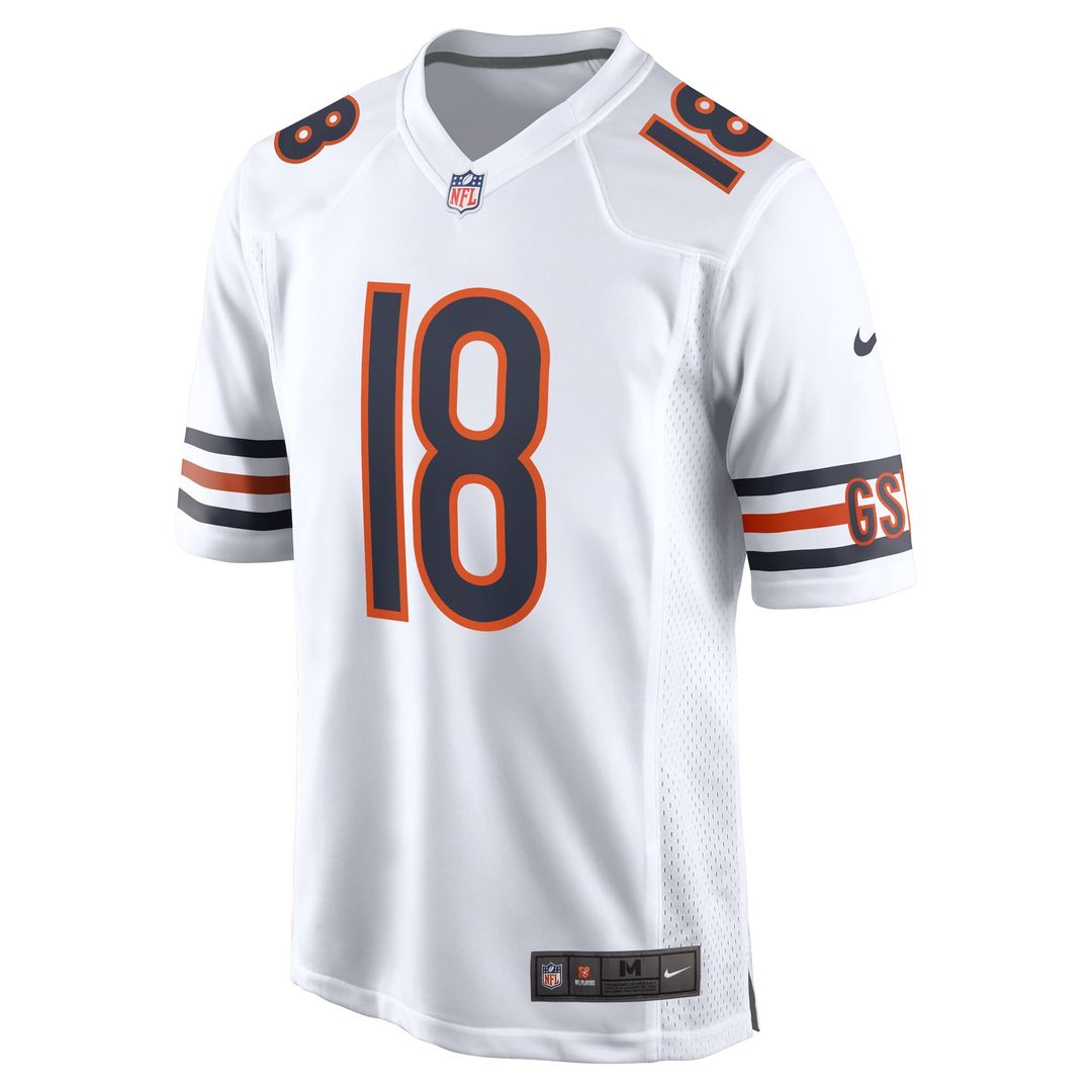 Men's Chicago Bears Caleb Williams White First Round Pick Player Game NFL Football Jersey - view 3