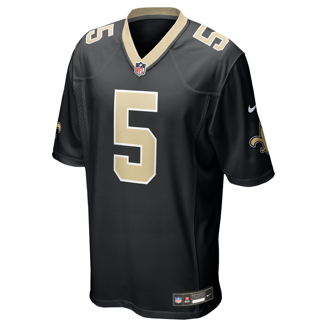 Men's New Orleans Saints Kendre Miller Black Team Game NFL Football Jersey - view 2