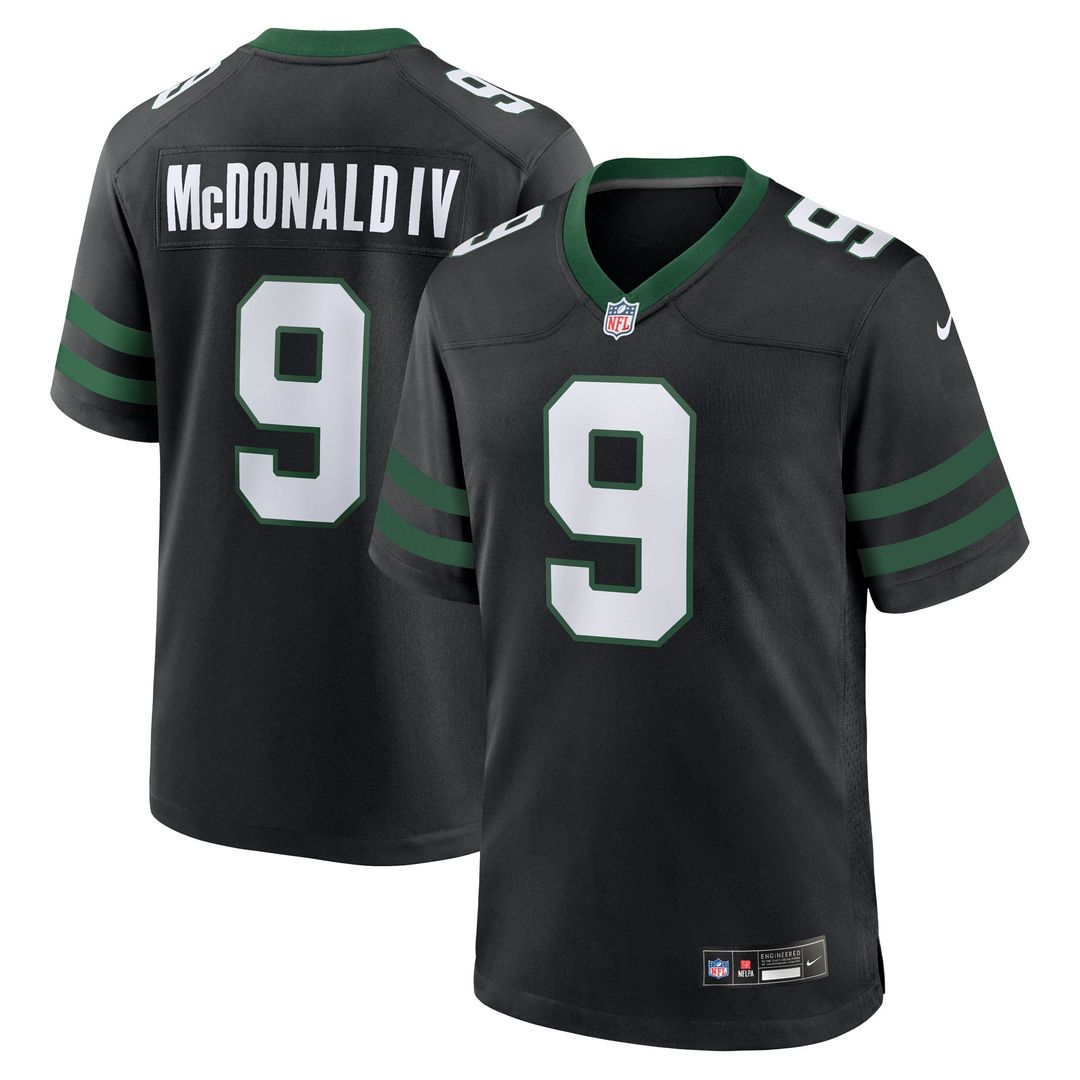 Men's New York Jets Will McDonald IV Legacy Black Alternate Game NFL Football Jersey - view 7