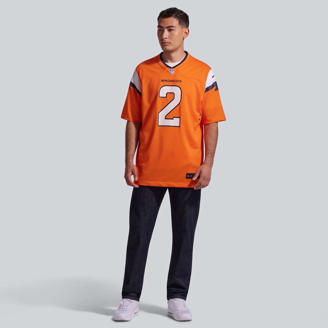 Men's Denver Broncos Patrick Surtain II Orange Team Game NFL Football Jersey - view 5