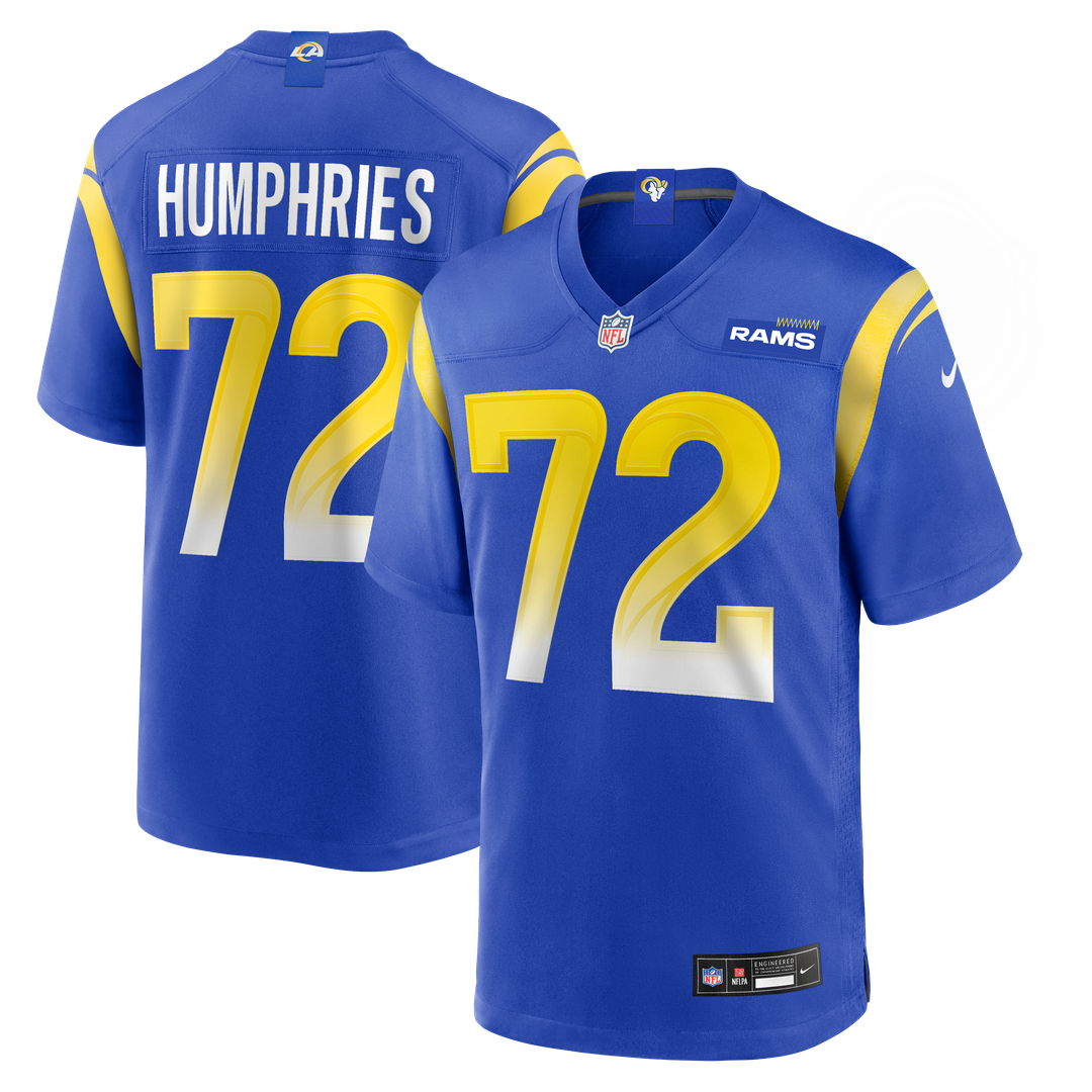 Men's Los Angeles Rams D.J. Humphries Royal Team Game NFL Football Jersey - view 1