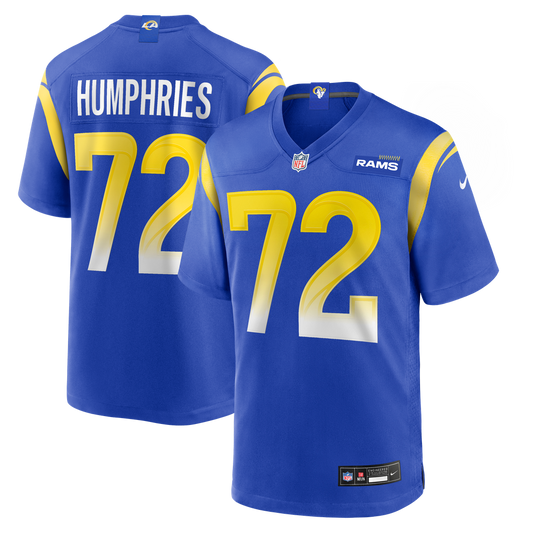 Men's Los Angeles Rams D.J. Humphries Royal Team Game NFL Football Jersey - view 1