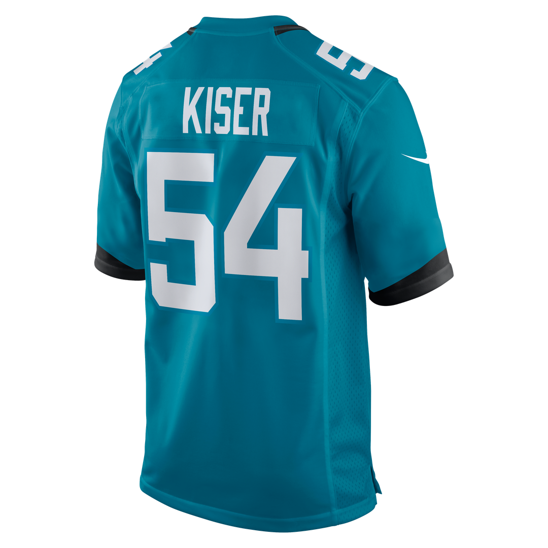Men's Jacksonville Jaguars Jack Kiser Teal Team Game NFL Football Jersey - view 3