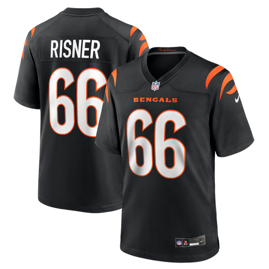 Men's Cincinnati Bengals Dalton Risner Black Team Game NFL Football Jersey - view 1