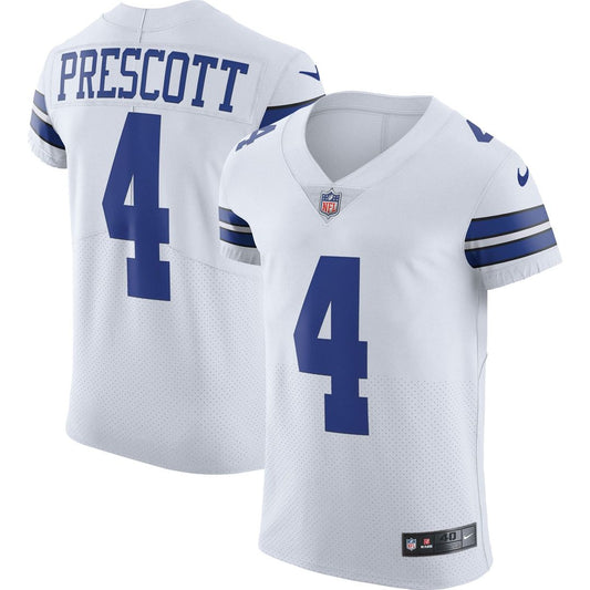 Men's Dallas Cowboys Dak Prescott White Elite NFL Football Jersey - view 1