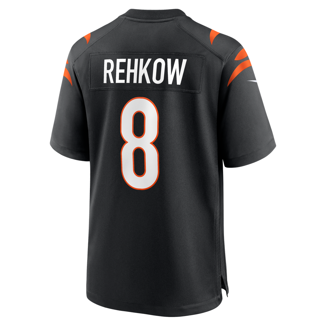 Men's Cincinnati Bengals Ryan Rehkow Black Game NFL Football Jersey - view 3