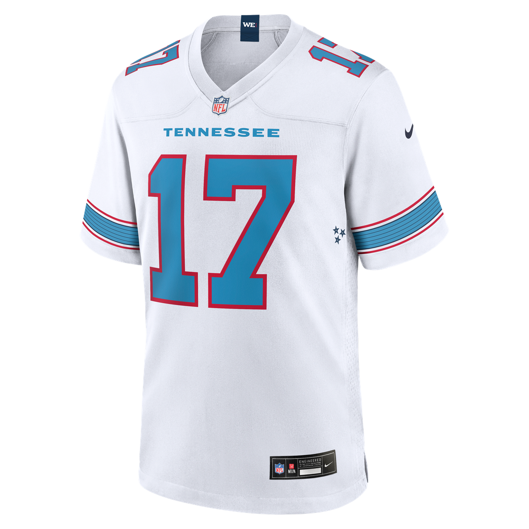 Men's Tennessee Titans Chimere Dike Light Blue Team Game NFL Football Jersey - view 14