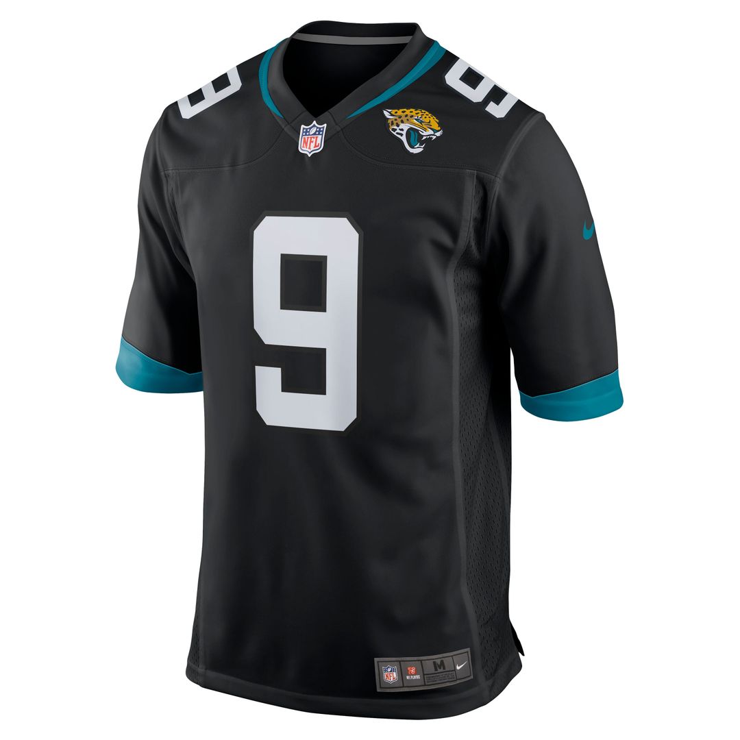 Men's Jacksonville Jaguars Logan Cooke Black Game NFL Football Jersey - view 2