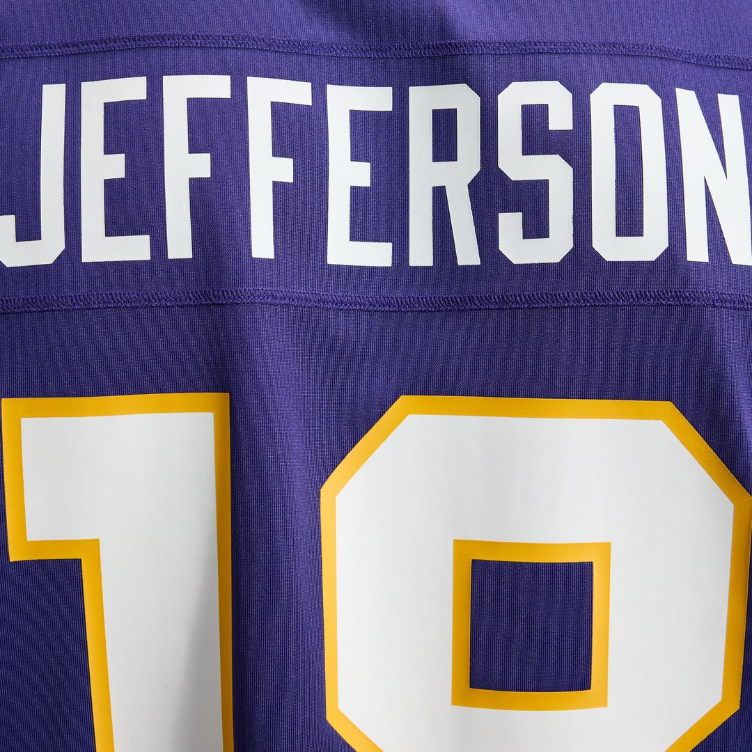 Men's Minnesota Vikings Justin Jefferson White Alternate Game NFL Football Jersey - view 44