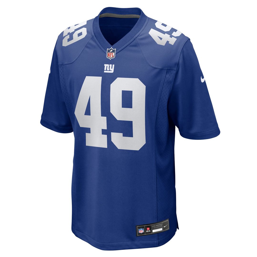 Men's New York Giants Chris Board Royal Team Game NFL Football Jersey - view 2
