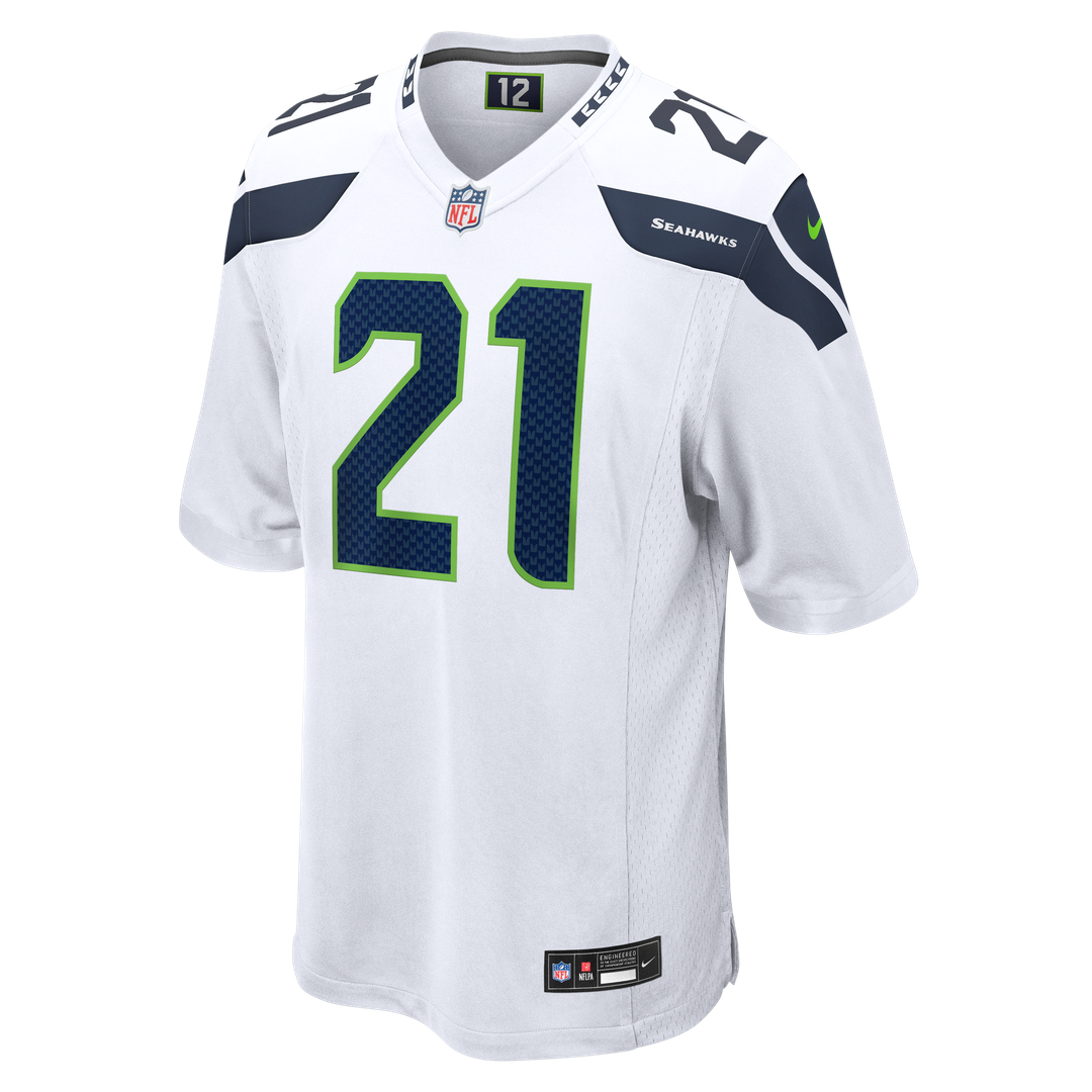 Men's Seattle Seahawks Devon Witherspoon White Game NFL Football Jersey - view 2