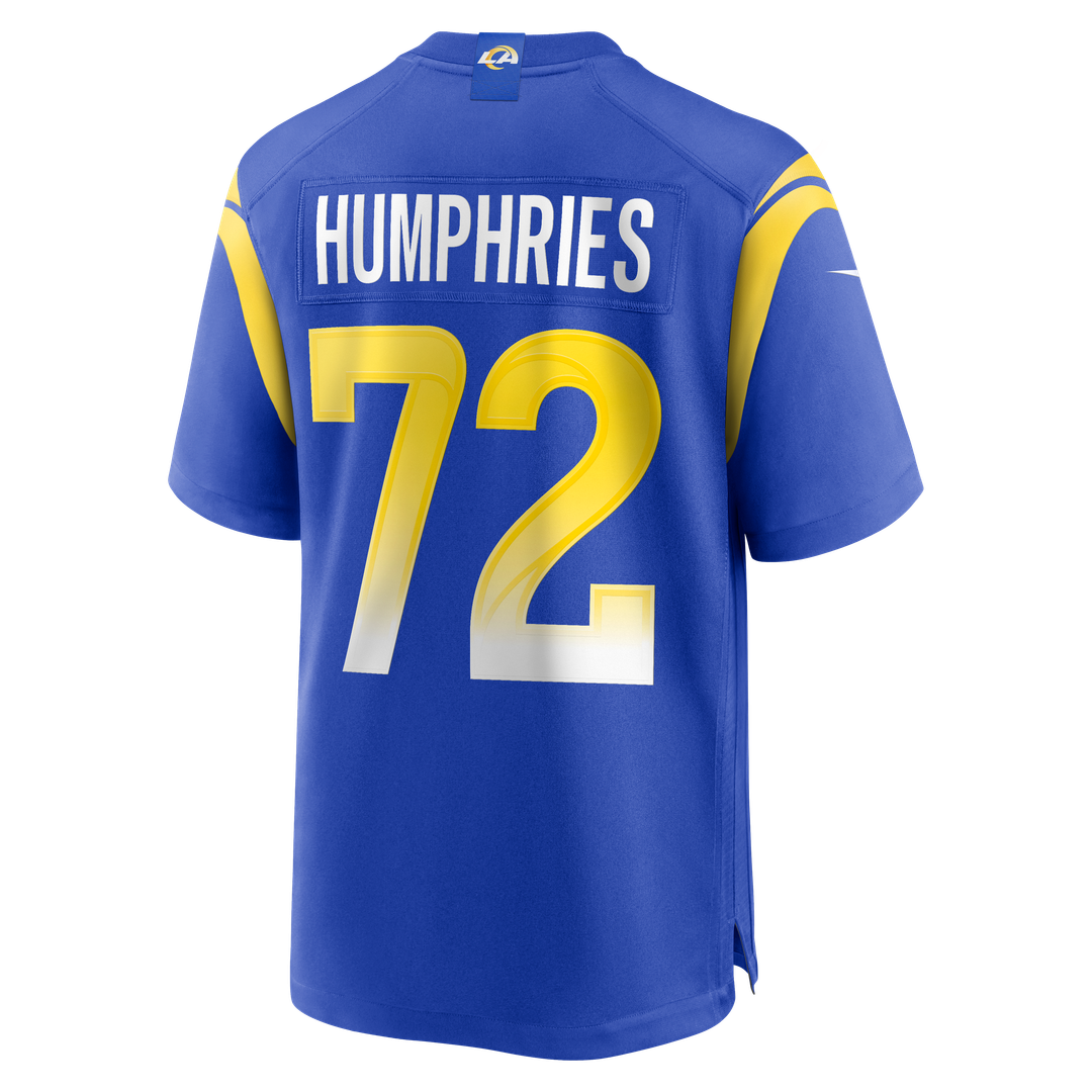 Men's Los Angeles Rams D.J. Humphries Royal Team Game NFL Football Jersey - view 3