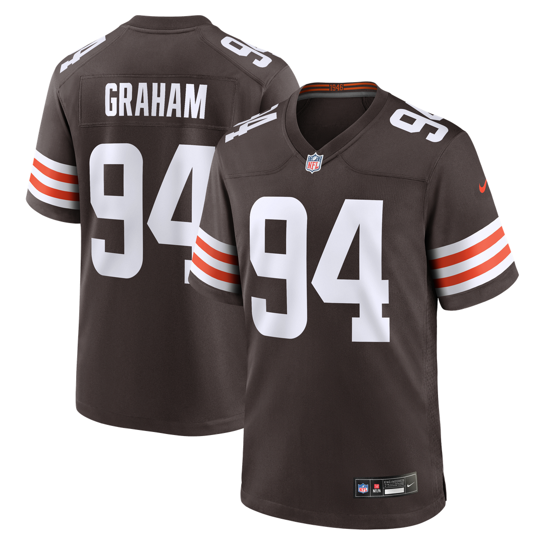 Men's Cleveland Browns Mason Graham Brown Game NFL Football Jersey - view 1