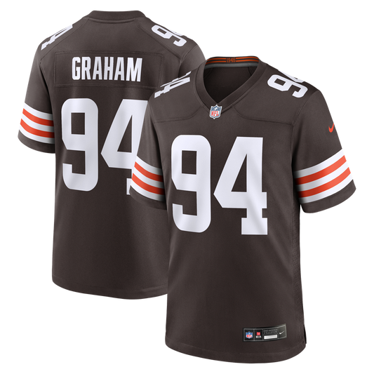 Men's Cleveland Browns Mason Graham Brown Game NFL Football Jersey - view 1