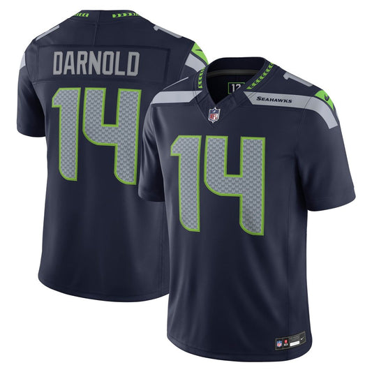 Men's Seattle Seahawks Sam Darnold College Navy Team Stitched Limited NFL Football Jersey - view 1