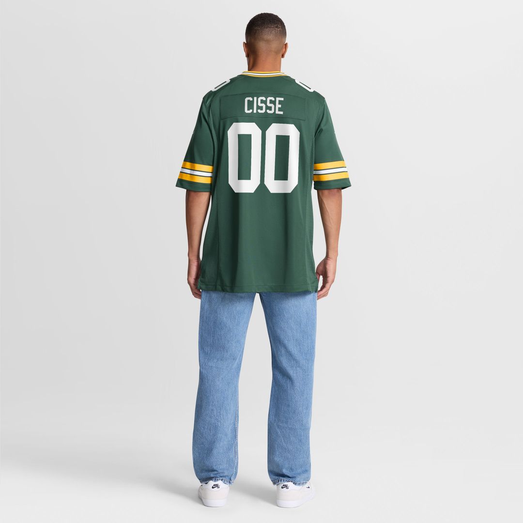 Men's Green Bay Packers Brandon Cisse Green Game NFL Football Jersey - view 5
