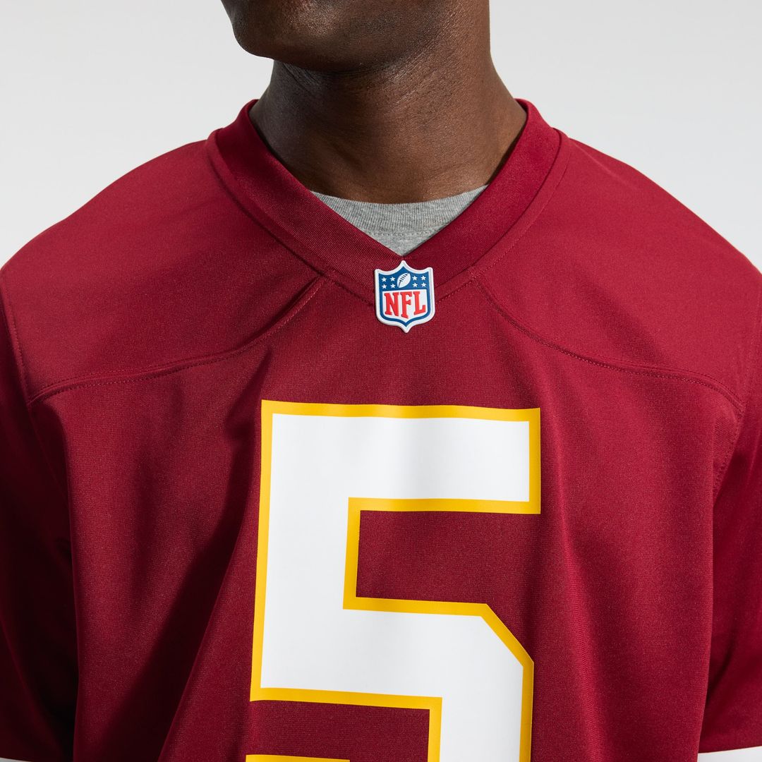 Men's Washington Commanders Jayden Daniels Burgundy Game NFL Football Jersey - view 24