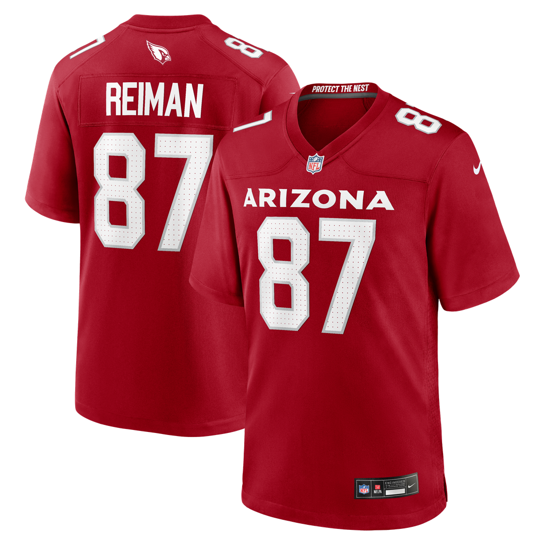 Men's Arizona Cardinals Tip Reiman Cardinal Team Game NFL Football Jersey - view 1