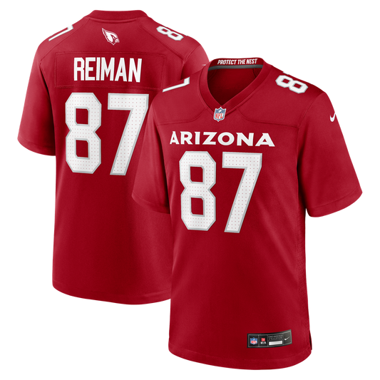 Men's Arizona Cardinals Tip Reiman Cardinal Team Game NFL Football Jersey - view 1