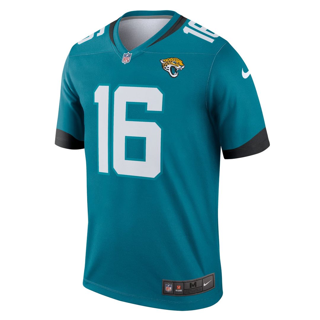 Men's Jacksonville Jaguars Trevor Lawrence Teal Legend Player NFL Football Performance Top - view 2