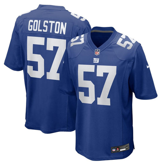 Men's New York Giants Chauncey Golston Royal Team Game NFL Football Jersey - view 1