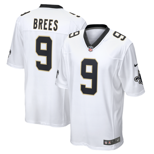 Men's New Orleans Saints Drew Brees White Game NFL Football Jersey - view 1