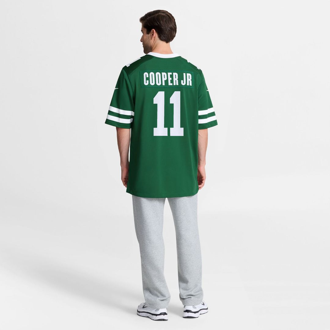Men's New York Jets Omar Cooper Jr. Green Team Game NFL Football Jersey - view 3