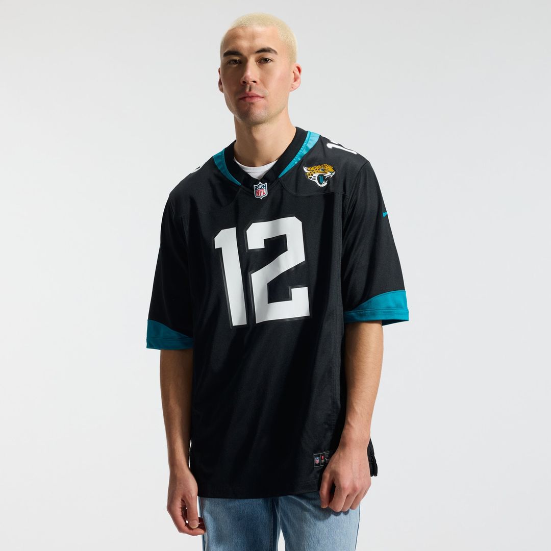 Men's Jacksonville Jaguars Travis Hunter Black Alternate Game NFL Football Jersey - view 3