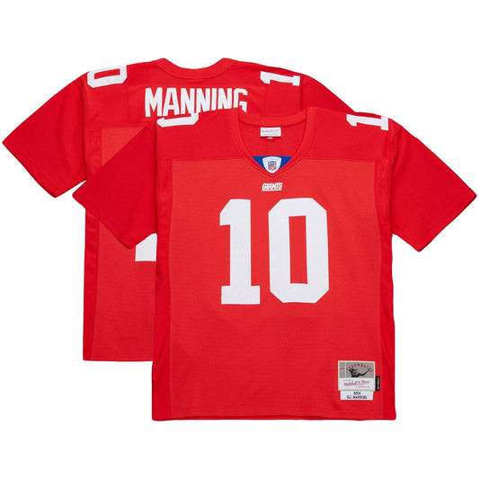 Men's New York Giants Eli Manning Red 2004 Team Legacy Retired Player Big & Tall NFL Football Jersey - view 1