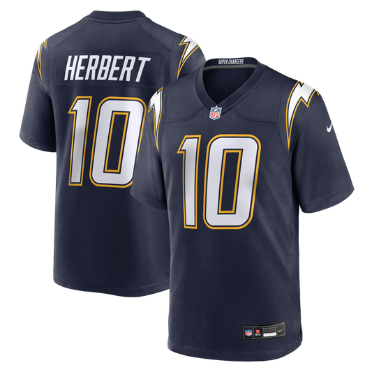 Men's Los Angeles Chargers Justin Herbert Navy Alternate Super Chargers Game NFL Football Jersey - view 1