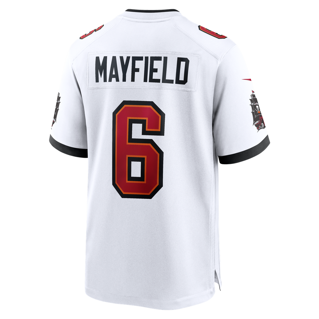 Men's Tampa Bay Buccaneers Baker Mayfield White Away Game NFL Football Jersey - view 22