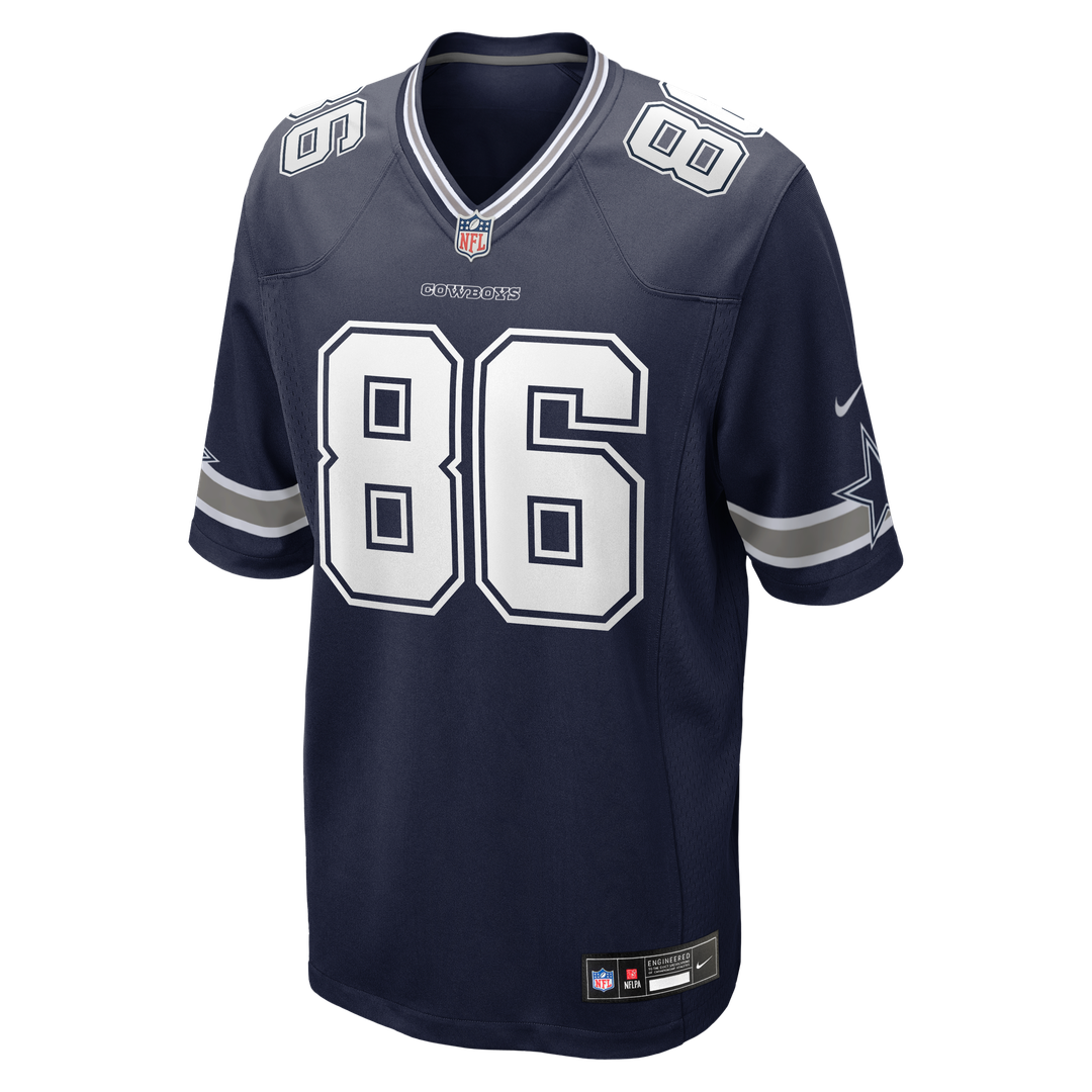 Men's Dallas Cowboys Luke Schoonmaker Navy Team Game NFL Football Jersey - view 2