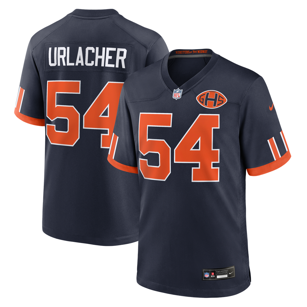 Men's Chicago Bears Brian Urlacher Navy 2026 Rivalries Collection Game NFL Football Jersey - view 1