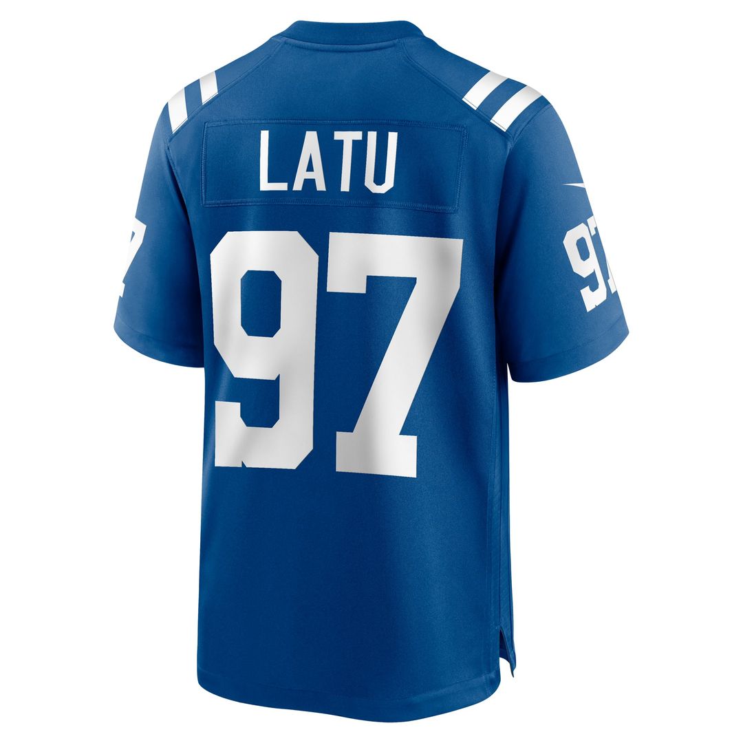 Men's Indianapolis Colts Laiatu Latu Royal Player Game NFL Football Jersey - view 3