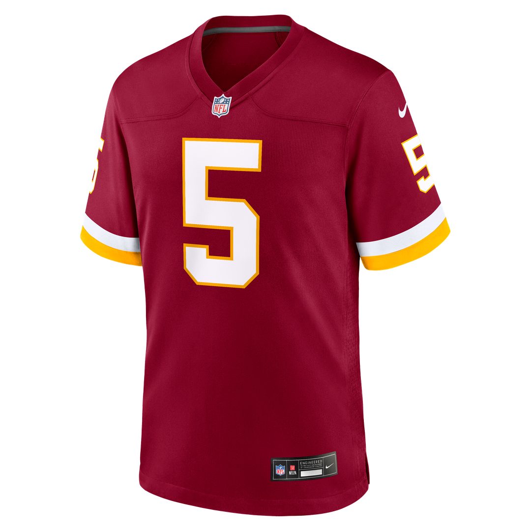 Men's Washington Commanders Jayden Daniels Burgundy Game NFL Football Jersey - view 22