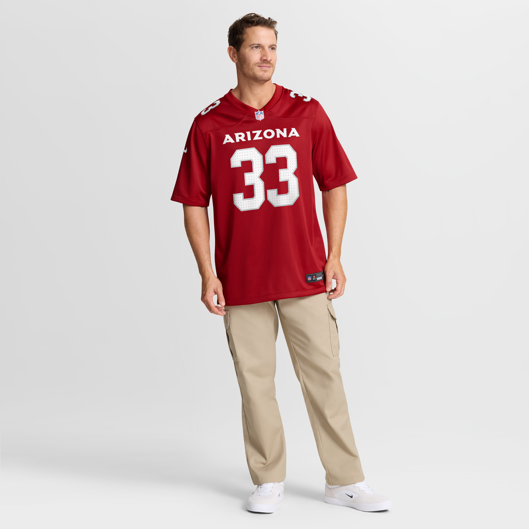 Men's Arizona Cardinals Trey Benson Cardinal Team Game NFL Football Jersey - view 7