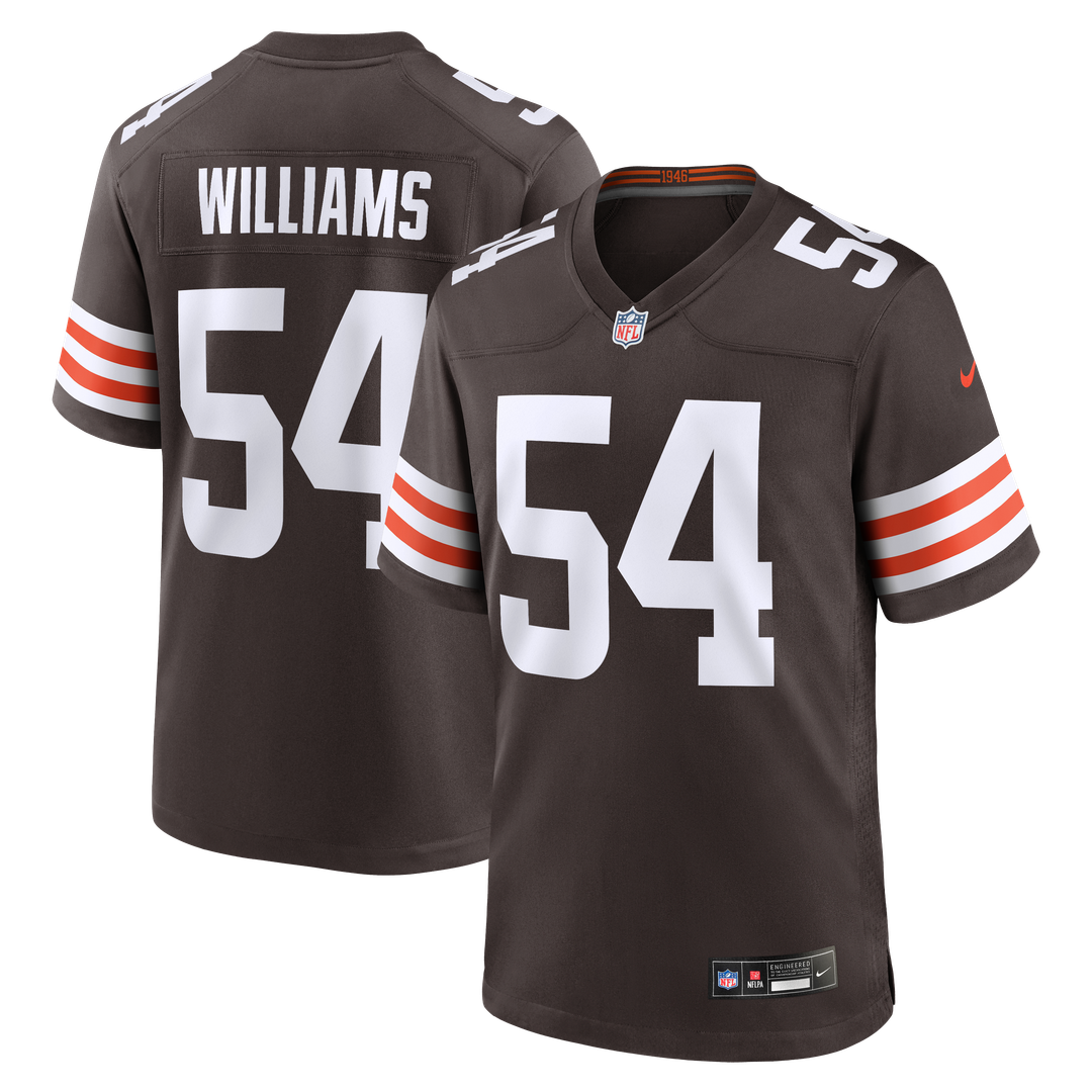 Men's Cleveland Browns Sam Williams Brown Team Game NFL Football Jersey - view 1