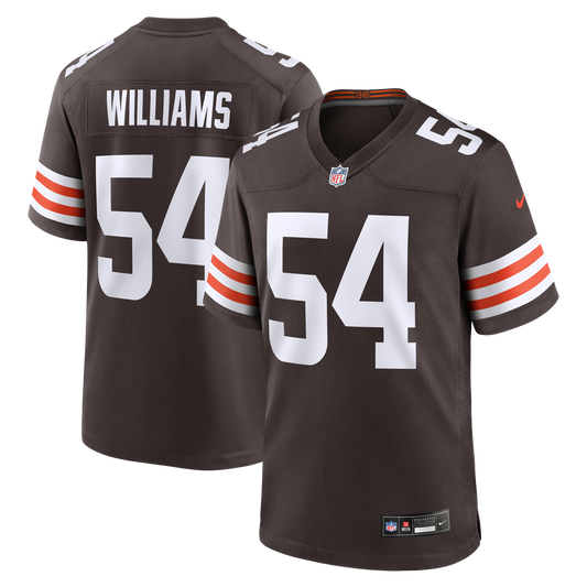 Men's Cleveland Browns Sam Williams Brown Team Game NFL Football Jersey - view 1