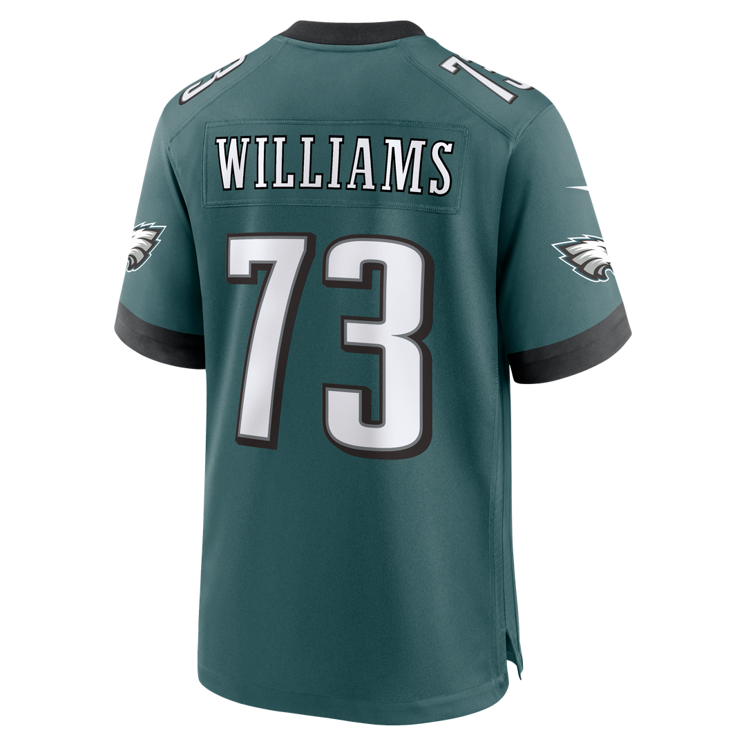 Men's Philadelphia Eagles Cameron Williams Midnight Green Team Game NFL Football Jersey - view 3