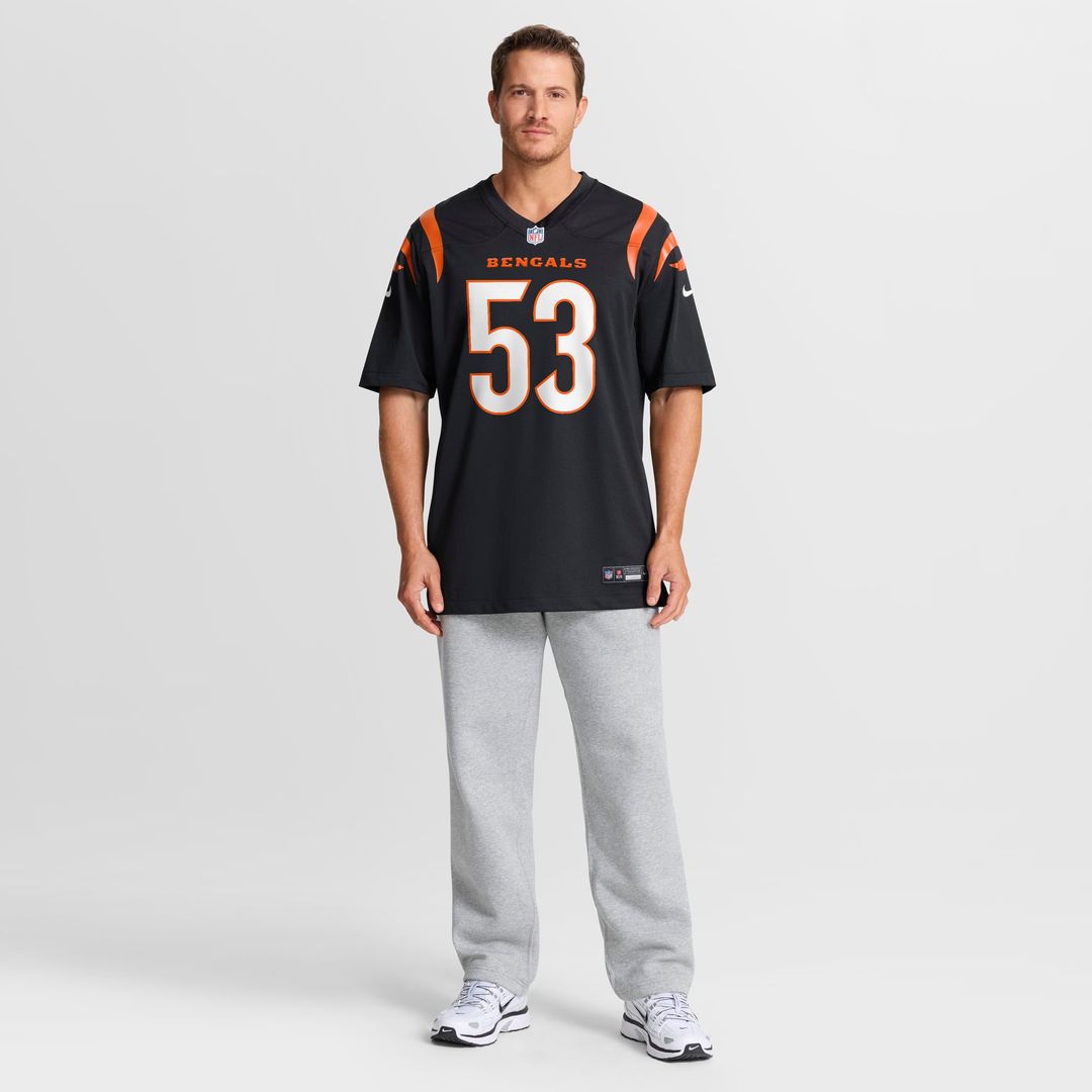 Men's Cincinnati Bengals Boye Mafe Black Team Game NFL Football Jersey - view 4