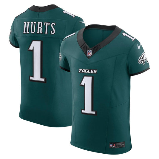 Men's Philadelphia Eagles Jalen Hurts Midnight Green Team Elite NFL Football Jersey - view 1