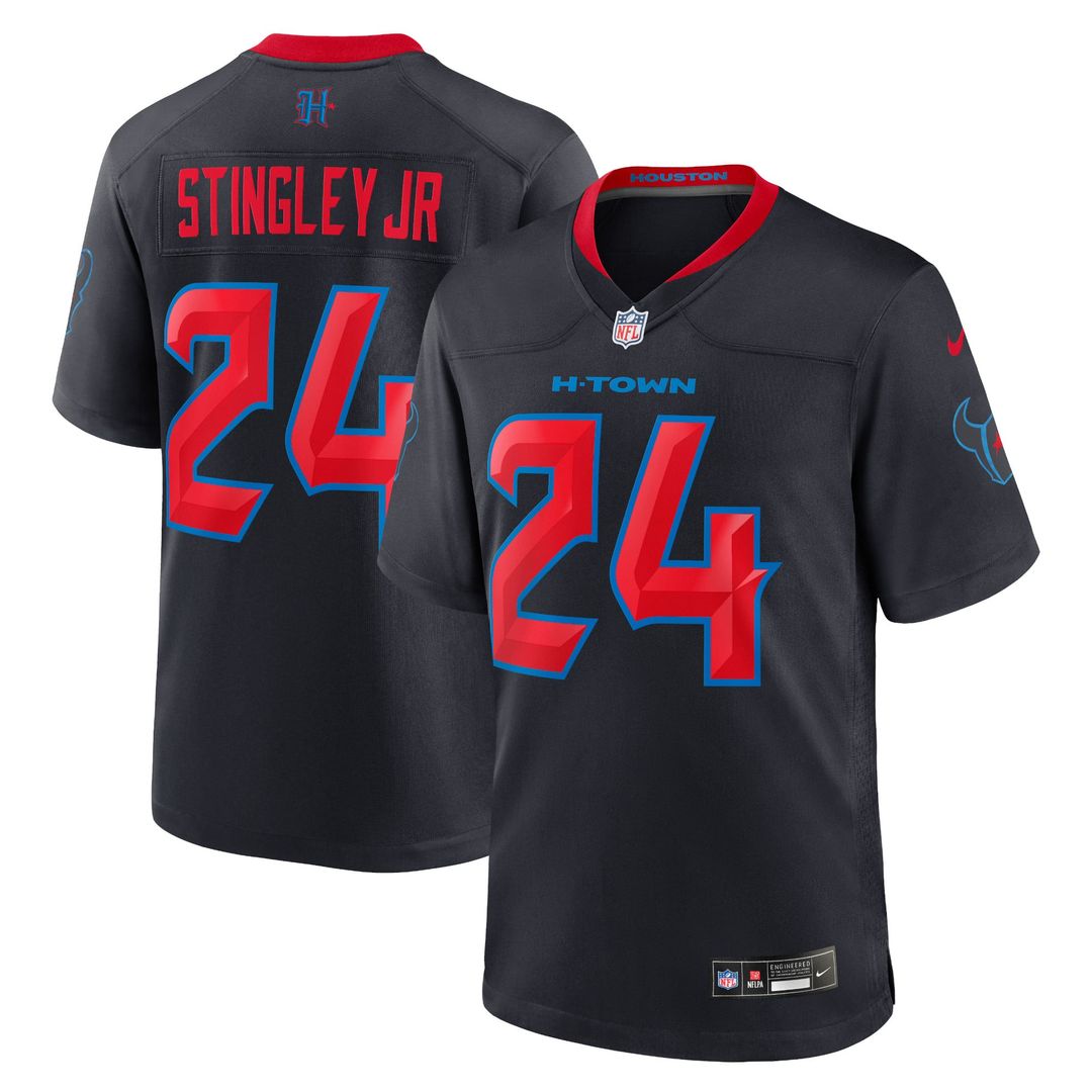 Men's Houston Texans Derek Stingley Jr. Navy 2nd Alternate Game NFL Football Jersey - view 1