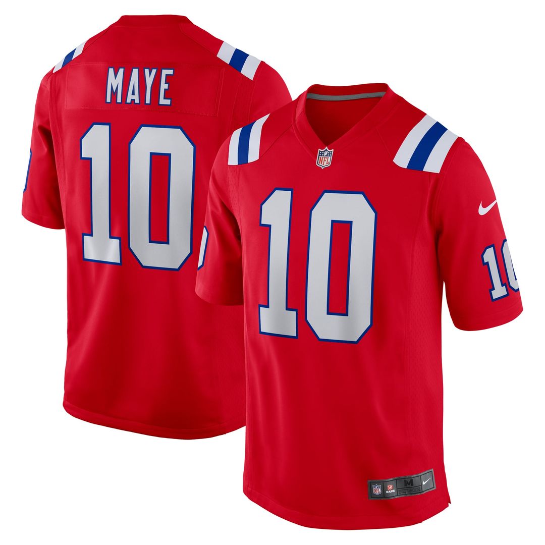 Men's New England Patriots Drake Maye Navy Player Game NFL Football Jersey - view 31