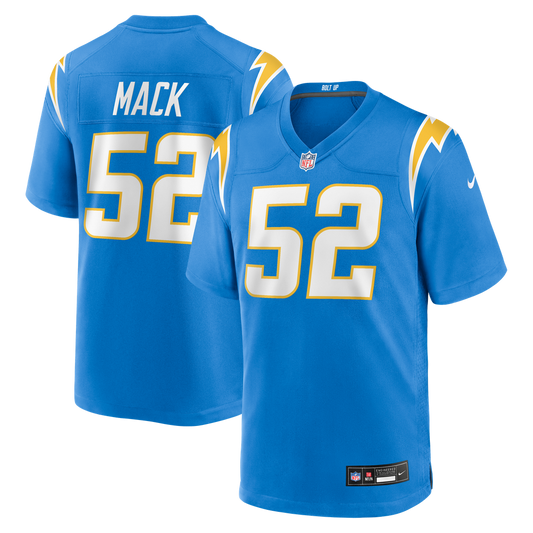 Men's Los Angeles Chargers Khalil Mack Powder Blue Game NFL Football Jersey - view 1