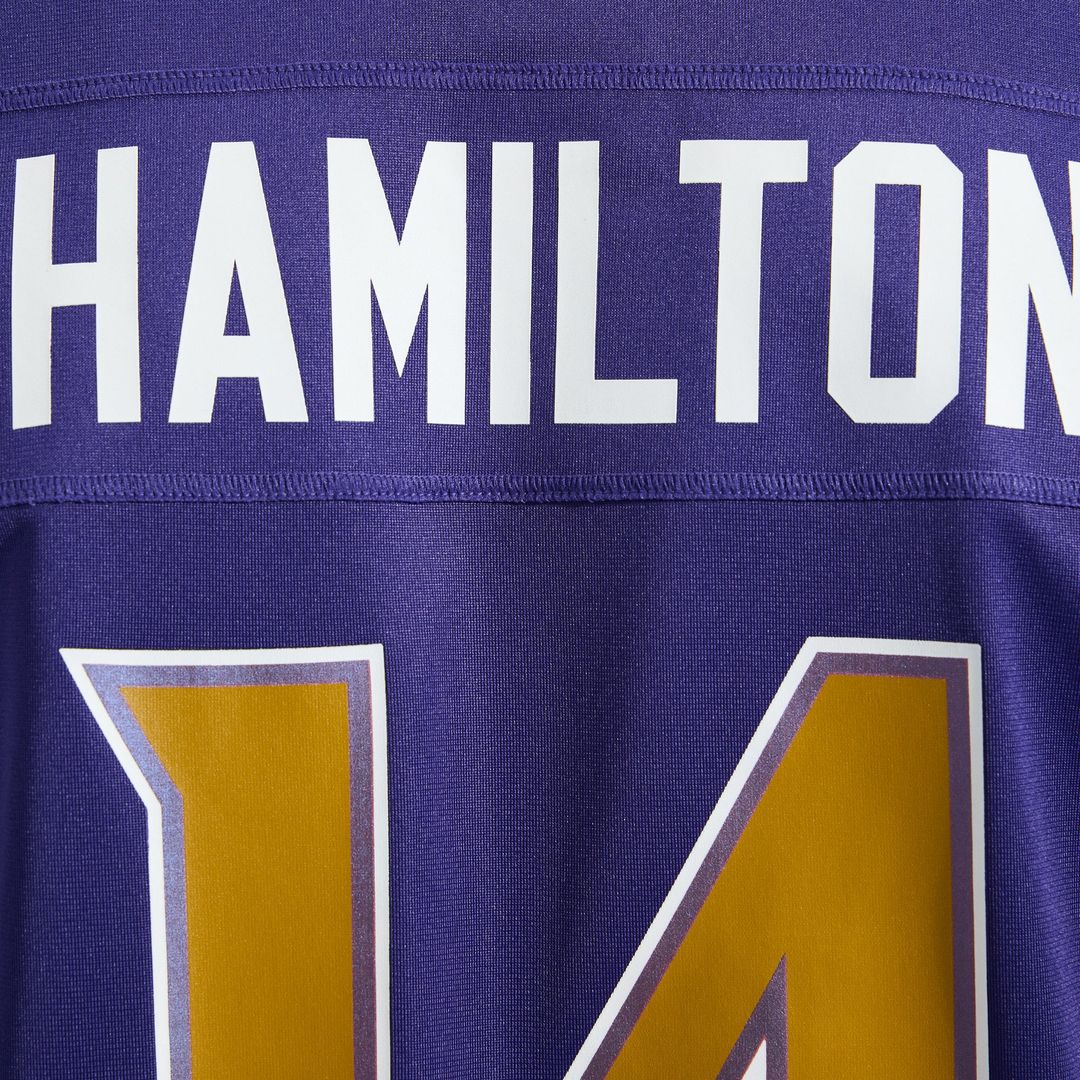 Men's Baltimore Ravens Kyle Hamilton Black Alternate Game NFL Football Jersey - view 19