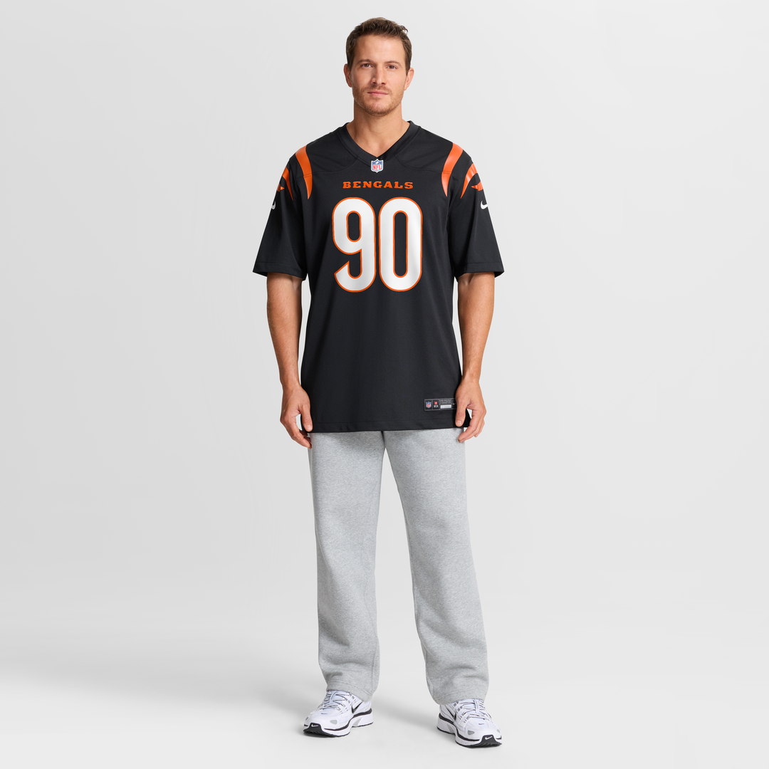 Men's Cincinnati Bengals Kris Jenkins Jr. Black Game NFL Football Jersey - view 7