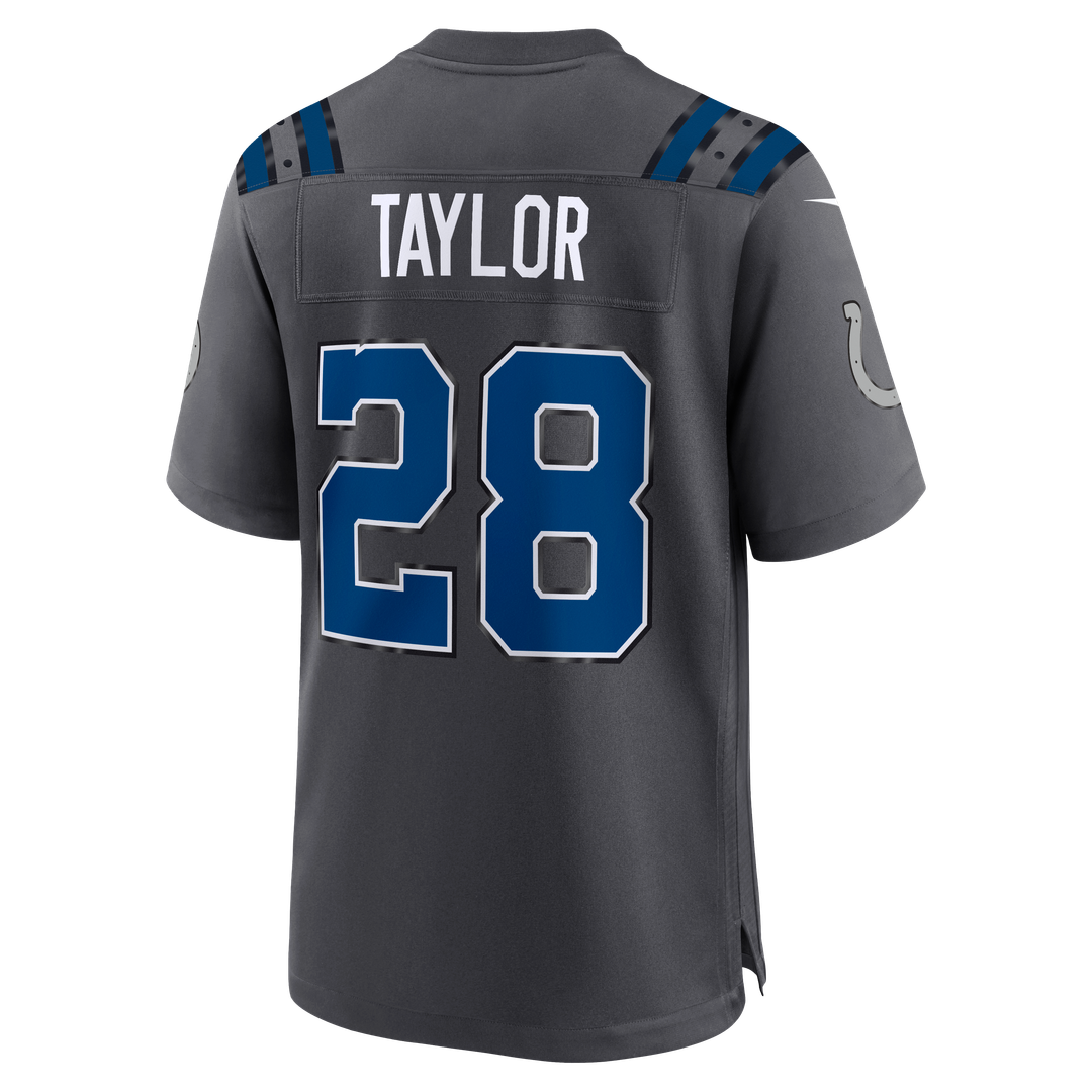 Men's Indianapolis Colts Jonathan Taylor Anthracite 2026 Rivalries Collection Game NFL Football Jersey - view 3